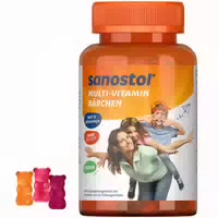 Sanostol Multi Vitamin Bärchen Mit 9 Wichtigen Vitaminen, Vegan Und Ohne Zucker