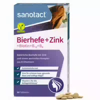 Sanotact Bierhefe Zink Biotin B12 B6 30 G Tabletten