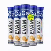 Calcium 800mg Vitamin C Brausetabletten Knochen 5er Pack 100 st