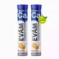 Calcium Brausetabletten 800mg Hochdosiert Vegan 2er Pack 40 st