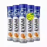 Calcium Magnesium D3 Komplex Brausetabletten Vegan 5er Pack 75 St