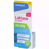 Sanotact Laktase 24 000 6h Depot • Laktose Tabletten Mit Depot Wirkung • Bei Laktoseintoleranz