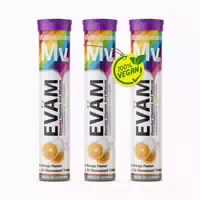 Multivitamin Brausetabletten 10 Vitamine Vegan 3er Pack 60 St