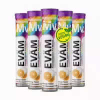 Multivitamin Brausetabletten 10 Vitamine Vegan 5er Pack 100 St