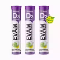 Eväm Vitamin D3 Brausetabletten 3er Pack