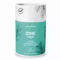 Sanutrition Zink Vegan | aus Drei Verschiedenen Zink Verbindungen | ohne Zusätze