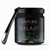 Shilajit 60g Glas Löffel Zertifizierte Laboranalyse | 78% Fulvin 12% Huminsäure