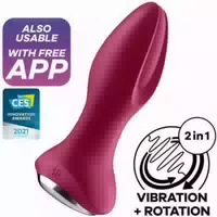Satisfyer Rotator Plug 2 Rotierender Vibrierender Analplug 13,2 Cm