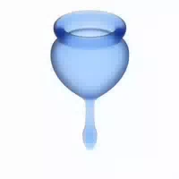 Satisfyer Feel Good Menstrual Cup Set Dark Blue