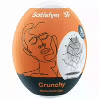 Satisfyer Satisfyer Crunchy Masturbator Ei Weiss