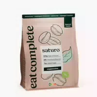 Saturo Trinkmahlzeit Cappuccino | Vegane Trinknahrung| Astronautenkost mit Protein & Nährstoffen
