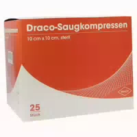 Saugkompressen 10x10 cm Steril Draco 25 st Kompressen