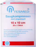 Saugkompressen Unsteril Fesmed 10x 10 cm 10 Stück