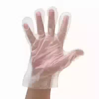 Nitras Pe Einmalhandschuhe Polyethylen Transparent Unsteril Gehämmert