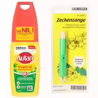 Autan Tropical Pumpspray Zeckenzange Set 1 St Sparset