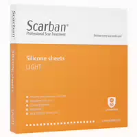 Scarban Light Silikonverband 5x7,5 cm 2 st