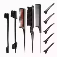 Scettar 5 Stück Sleek Bun Bürste Set mit Clips für Friseurin 1 st