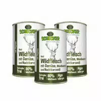 Schecker Nassfutter Hundemenü Wildlfleisch Mit Gemüse Und Waldbeeren