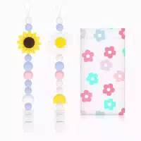 Scherkette 2er Set Silikon mit Sicherheitsclip Unisex 1 st