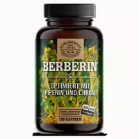 Scheunengut Berberin | Berberis Aristata Extrakt 20:1 Optimiert mit Piperin & Chrom | Berberitze