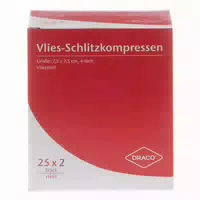 Schlitzkompressen Vlies 7,5x7,5 cm Steri 50x2 st
