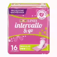 Schutzslips Lines Intervallo Fresh&go Gefaltet 16 Stück Lines
