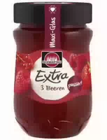 Schwartau Extra 3 Beeren Passiert Maxi Glas
