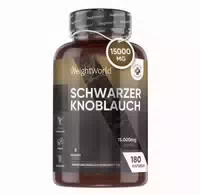 Schwarzer Knoblauch 15000mg, 180 Kapseln Ideal für Ihr Herz Weightworld