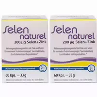 Selennaturel 200 Μg Zink Kapseln 60 st Kapseln