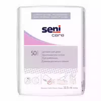 Seni Waschhandschuhe mit Folie 50 st