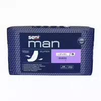 Seni Man Super Level 5 Inkontinenzeinlagen Für Männer, 9 X 40 Cm, 820 Ml 9x15 St