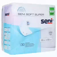 Seni Soft Super 60 X 90 cm Bettschutzunterlagen Unisex 30er Pack 30 st