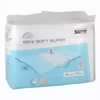 Seni Soft Super 90 X 170 cm Bettschutzunterlagen mit Seitenflügeln Unisex 30er Pack 4x30 st