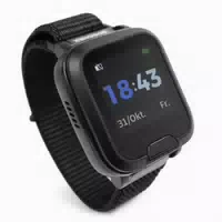 Senionex Pro 5 Uhr Senioren Notrufuhr Schwarz