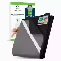 Sensalou Matratzenschoner 100 X 200 cm Schwarz Anthrazit 1er Pack 1 st