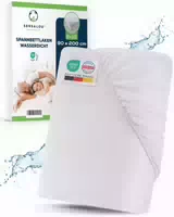 Sensalou Spannbettlaken Wasserdicht 90 X 200 Cm Betttuch Inkontinetz 2er Pack