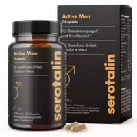 Serotalin Testosteron¹ Kapseln Männer – Maca, Tribulus, Shilajit & Zink¹ | Active Men T Kapseln