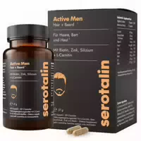 Serotalin Active Men Hair & Beard | Biotin, Zink & Selen 60 st
