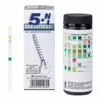 Servotest 5 Nl Diagnose Urinteststreifenfür Ph, Glucose, Protein, Leucos Etc