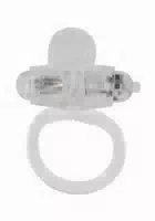Vibrating Rabbit Cockring Transparent
