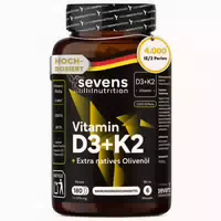 Sevens Nutrition Vitamin D3 K2 180 st