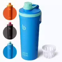 Shaker Edelstahl 26oz Mischkugel Protein Bpafrei Schwarz 1 st