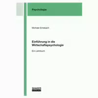 Einführung in die Wirtschaftspsychologie 1 st