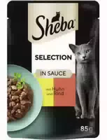 Sheba Selection in Sauce mit Huhn & Rind