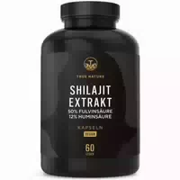 Shilajit Kapseln 2000mg aus dem Himalaya 50 % Fulvinsäure & 12 % Huminsäure True Nature