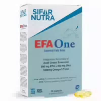 Sifar Nutra Efa One | Ifos 5 Sterne Zertifiziert | Fischöl Omega 3 1020 mg | 580 mg Epa 390 mg Dha