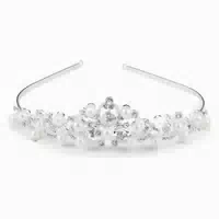 Silber Kristall Perle Diadem Hochzeit Braut Haarband 1 st