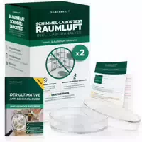 Silberkraft Schimmeltest Raumluft mit Laboranalyse & Außenluft Vergleich