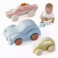 Silikon Spielzeugautos Set 3er Pack Beißring Baby 1 st
