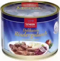 Simon Delikatess Rindergulasch in Feiner Sauce